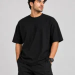 تيشيرت رجالي Basic Oversized – أسود