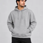 هودي رجالي Oversized – رمادي ميلانج