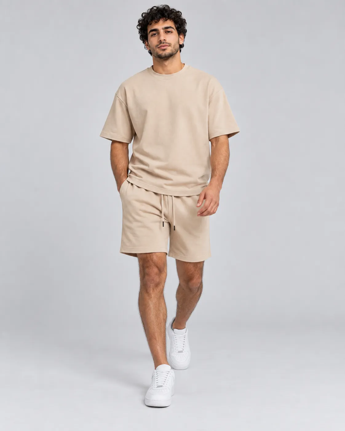 طقم رجالي كاجوال تيشيرت Oversized وشورت - الصورة 7